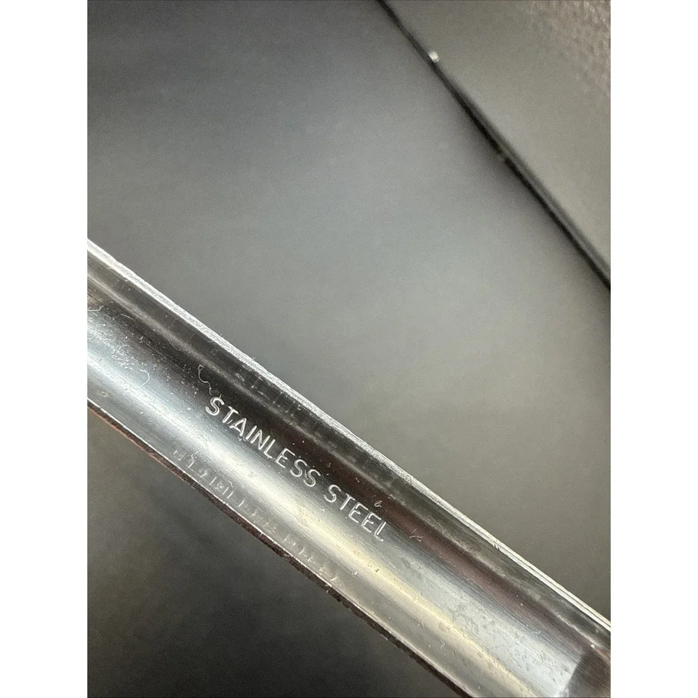 lot of 2 slotted serving spoons stainless‎ steel (one marked Japan)